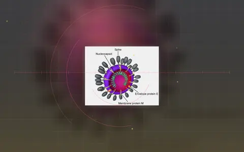 Visual evidence plate for Coronavirus particle