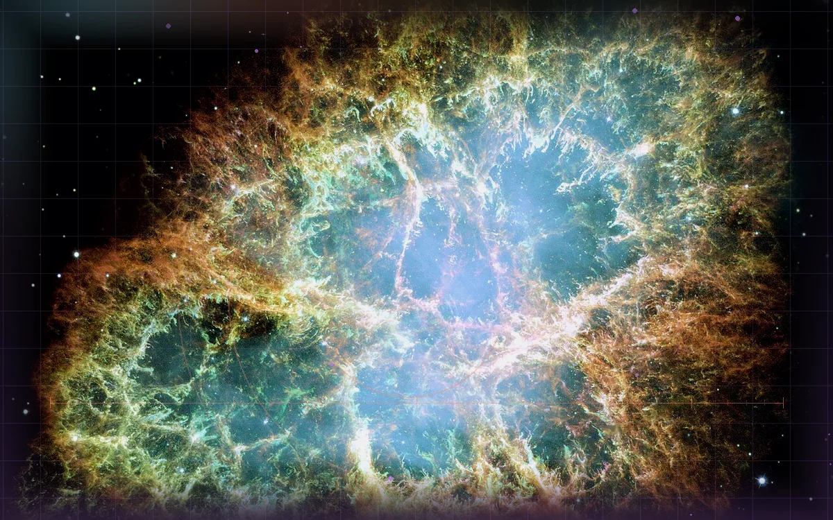 Visual evidence plate for Crab Nebula