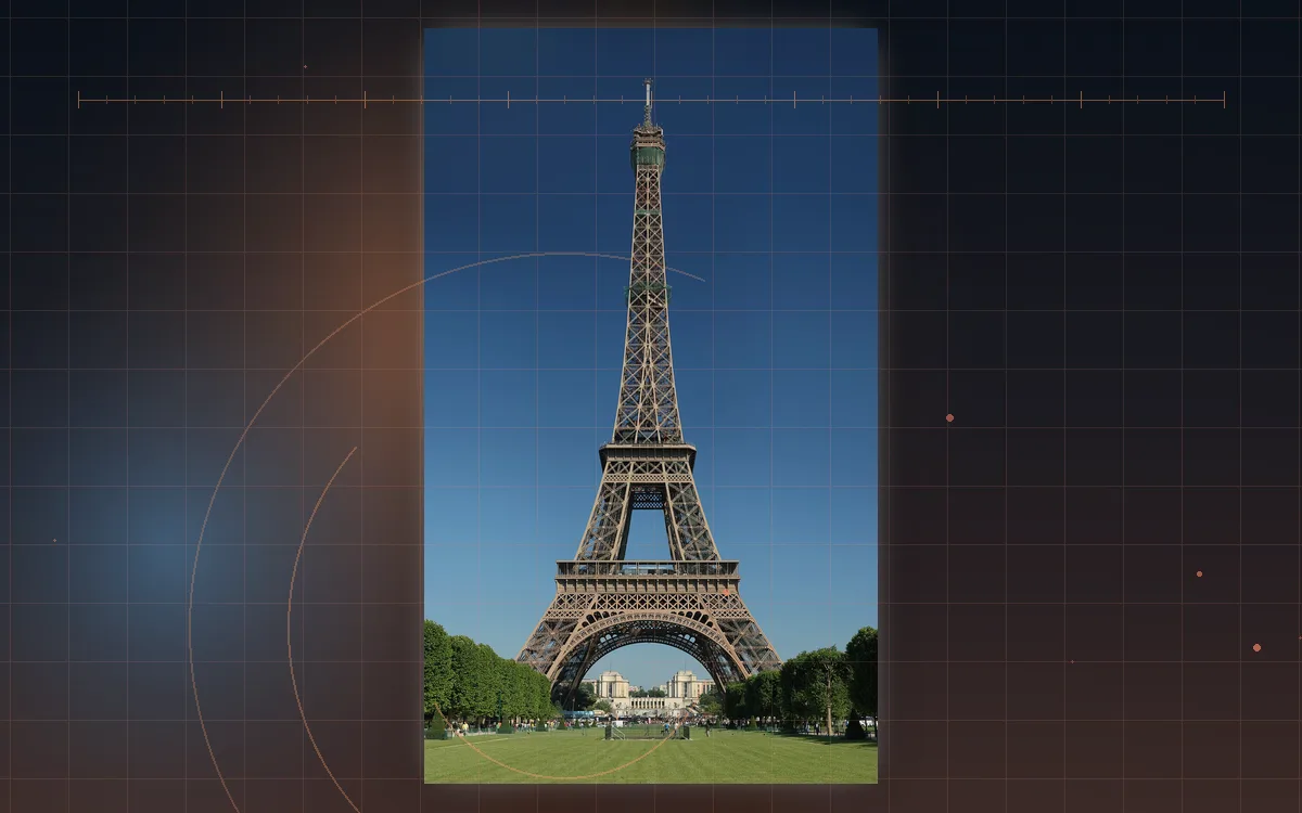Visual evidence plate for Eiffel Tower