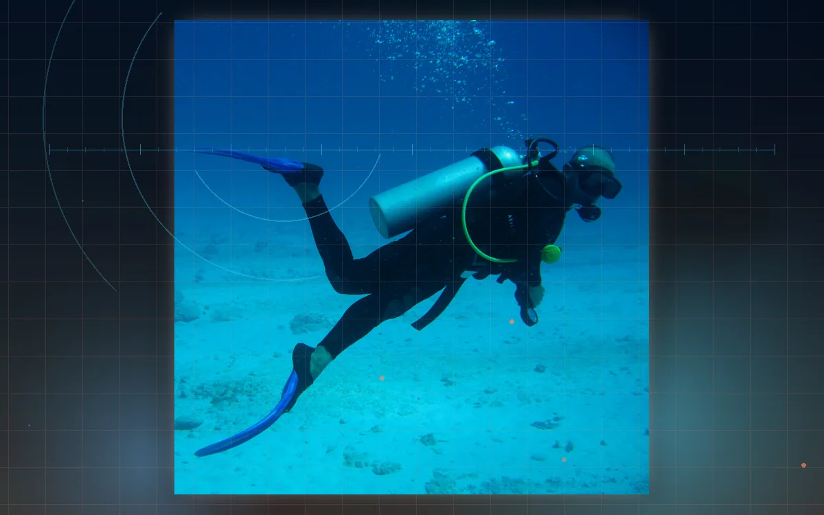 Visual evidence plate for Recreational scuba limit
