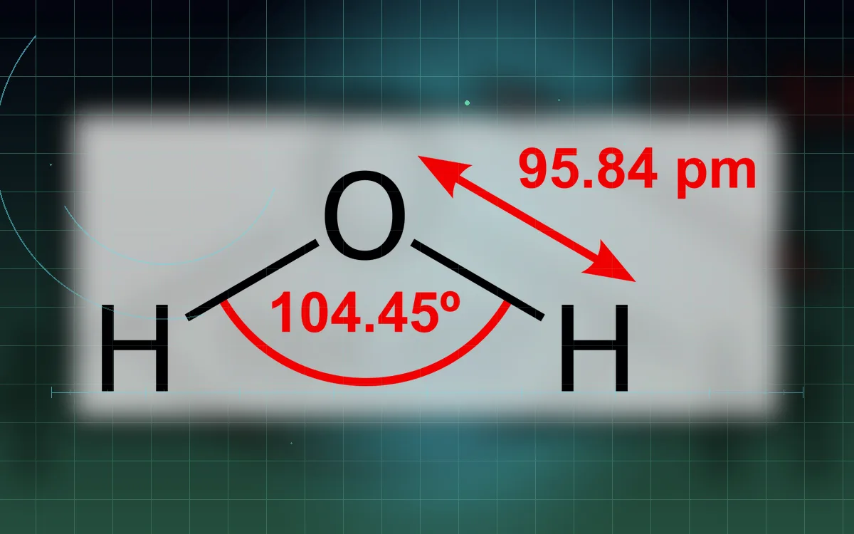 Visual evidence plate for Water molecule